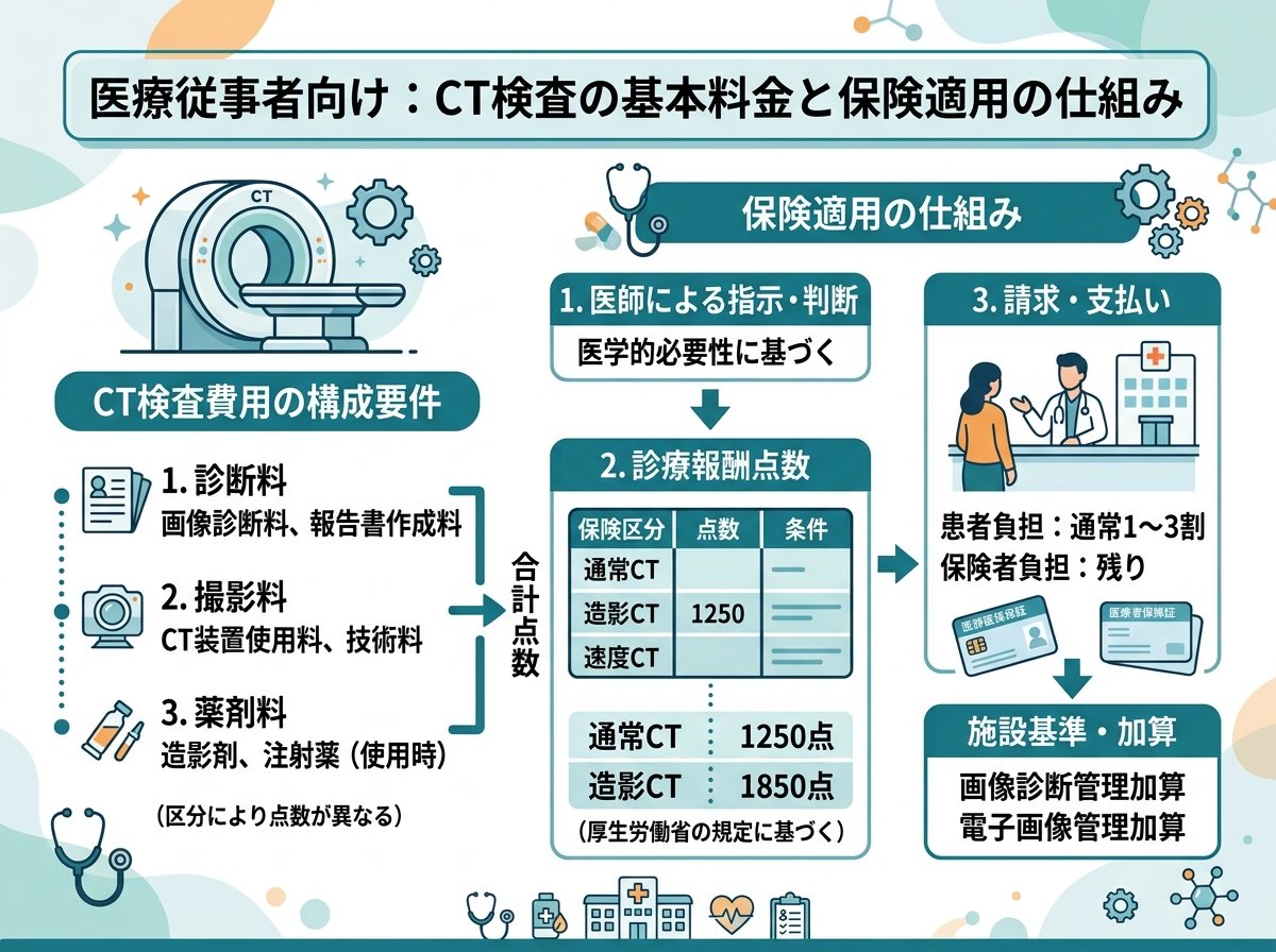 CT検査の基本料金と保険適用の仕組み