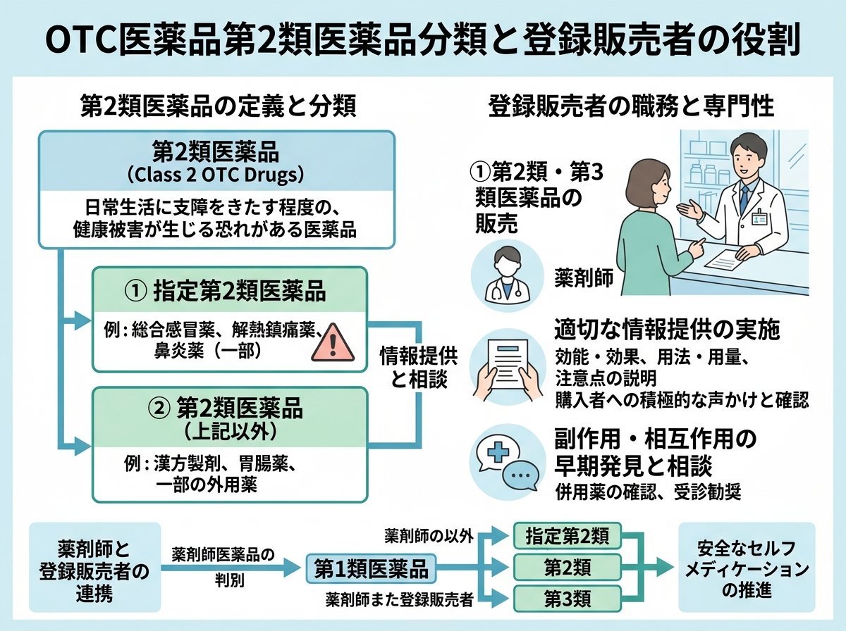 OTC医薬品第2類医薬品分類と登録販売者