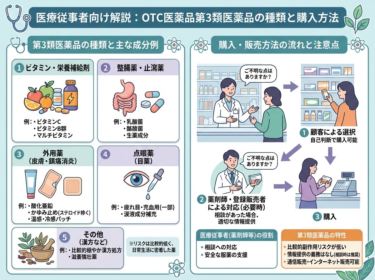 OTC医薬品第3類医薬品種類と購入方法