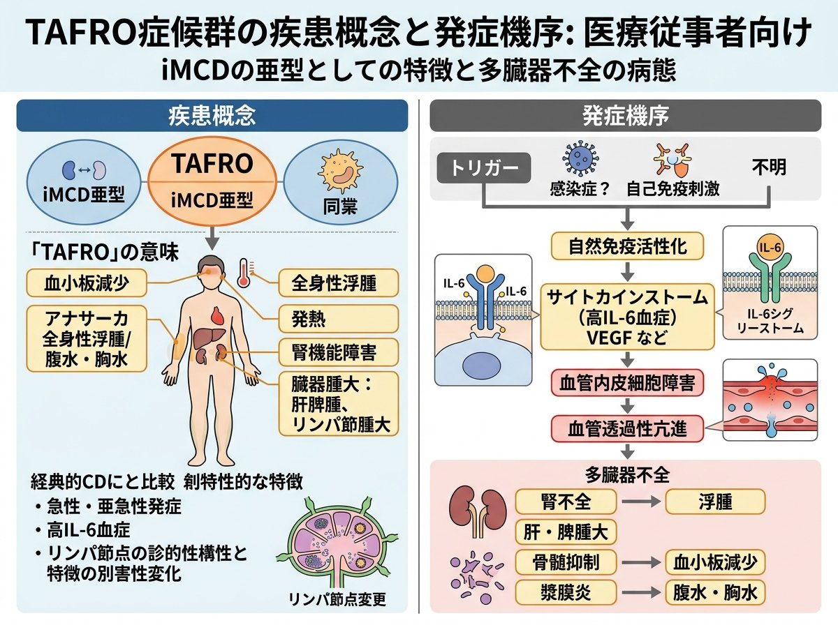 TAFROの疾患概念と発症機序