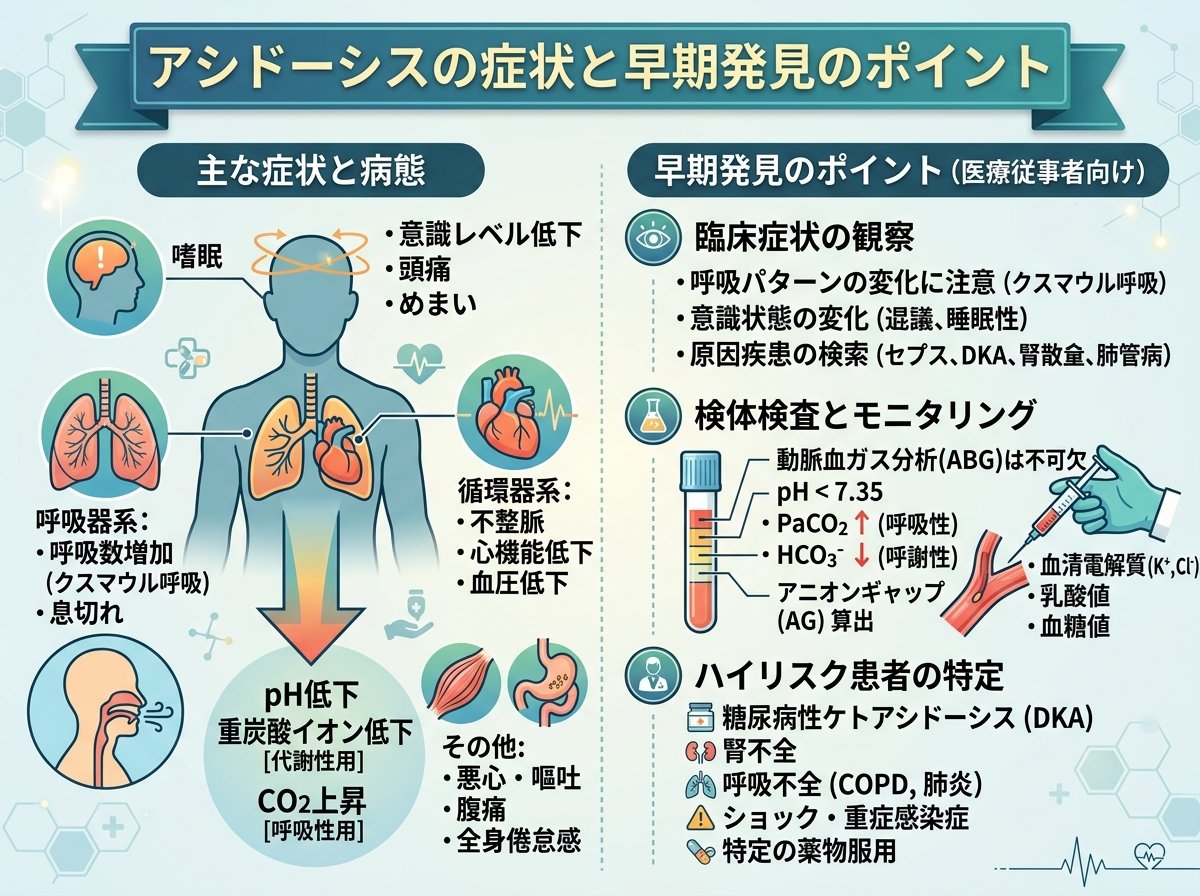 アシドーシスの症状と早期発見のポイント