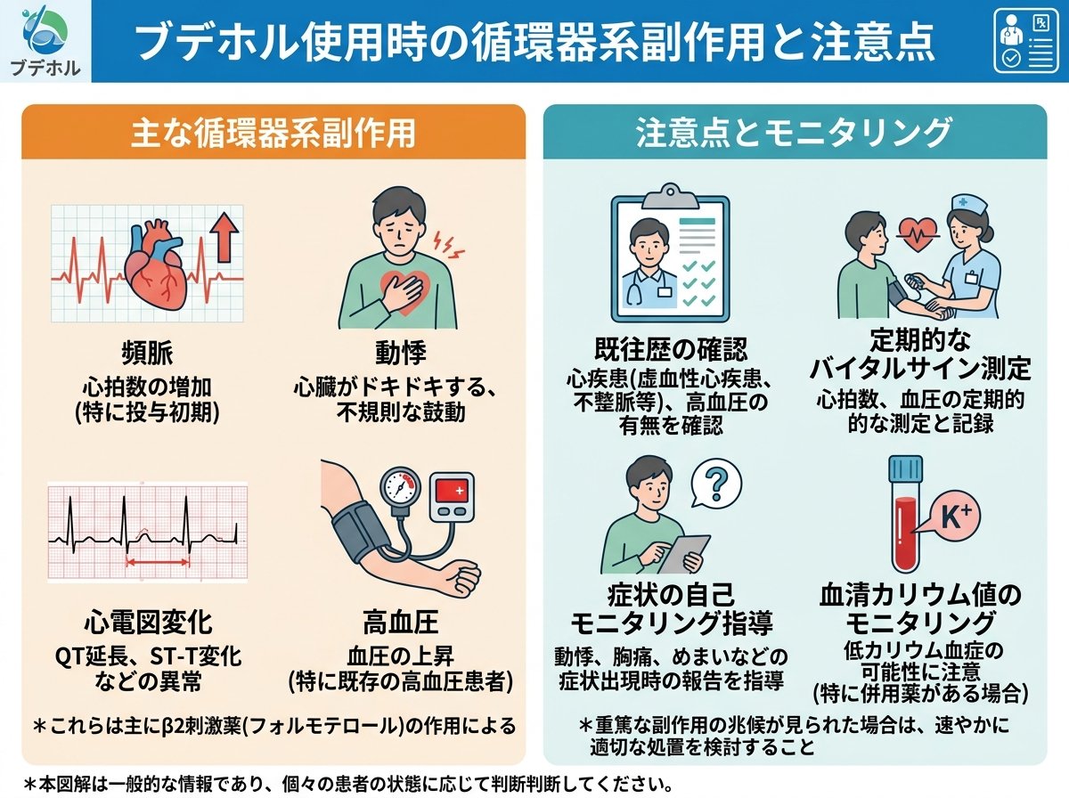 ブデホル使用時の循環器系副作用と注意点