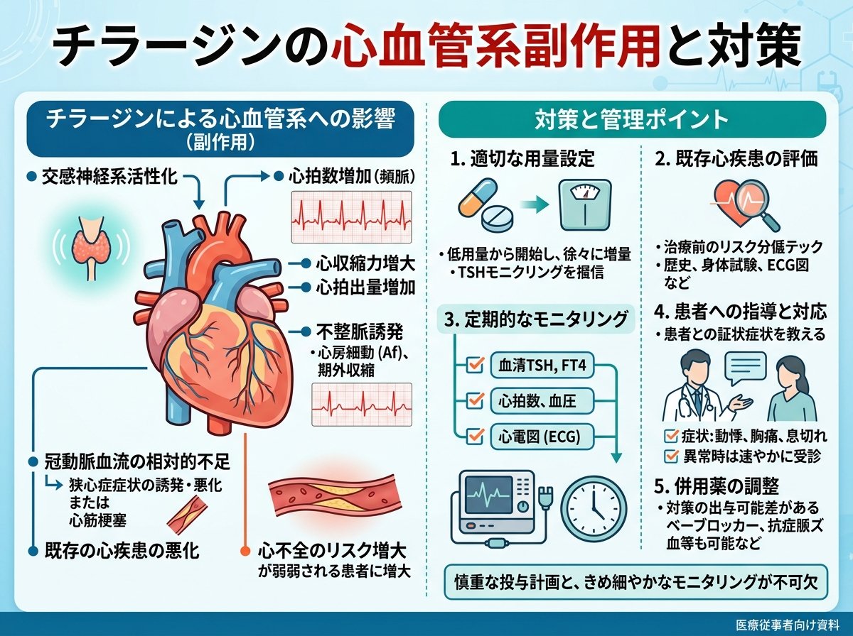 チラージンの心血管系副作用と対策