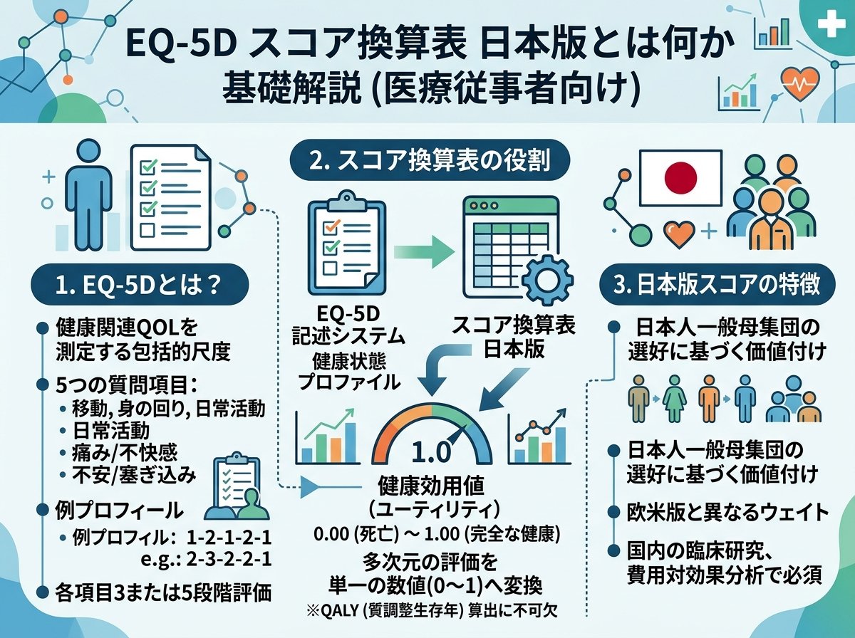 eq-5d スコア換算表 日本版とは何か基礎解説