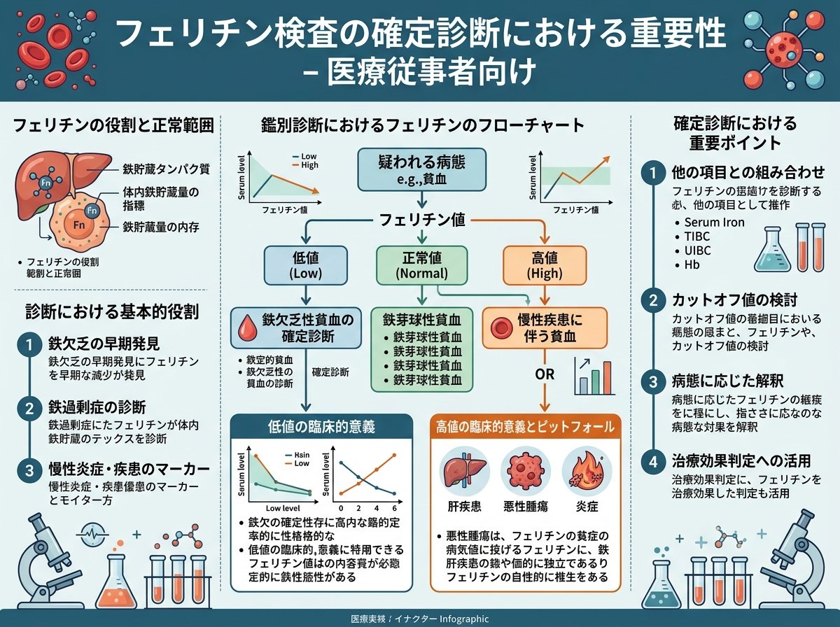 フェリチン検査の確定診断における重要性