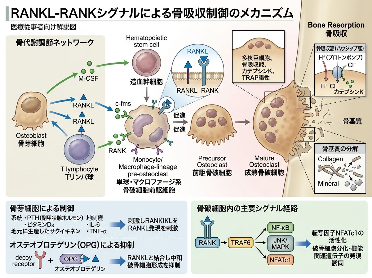 RANKL-RANKシグナルが骨吸収に果たす役割