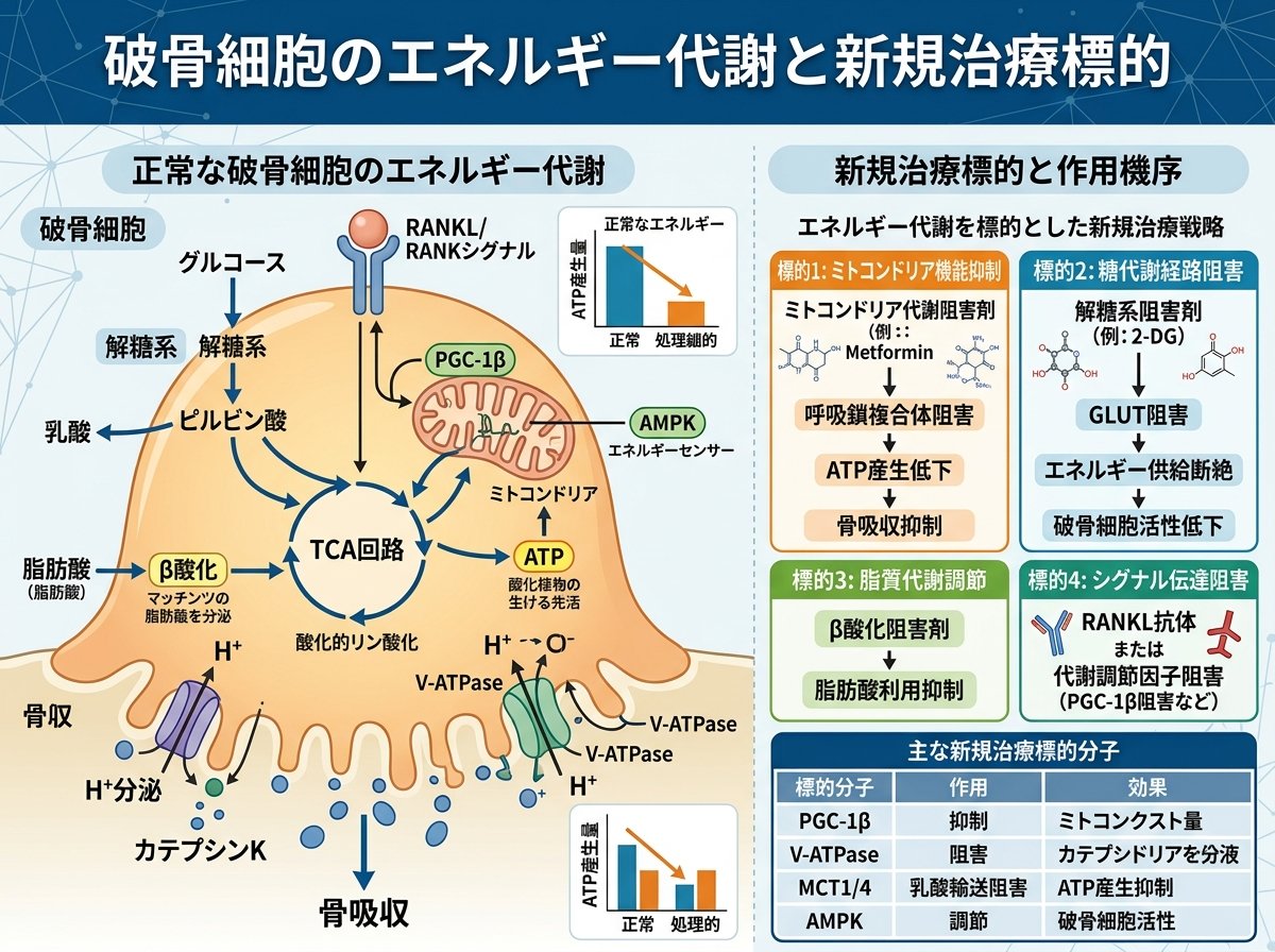 破骨細胞のエネルギー代謝と新規治療標的