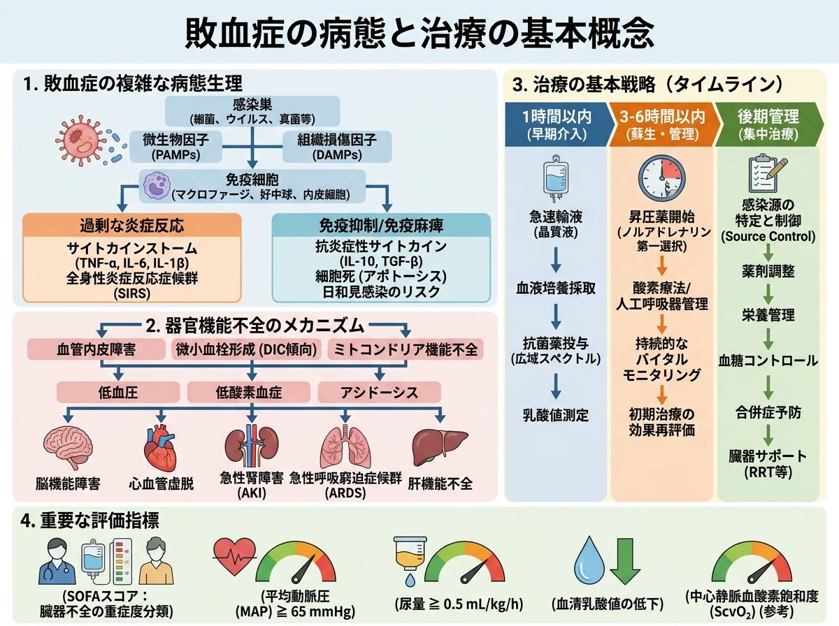 敗血症の病態と治療の基本概念