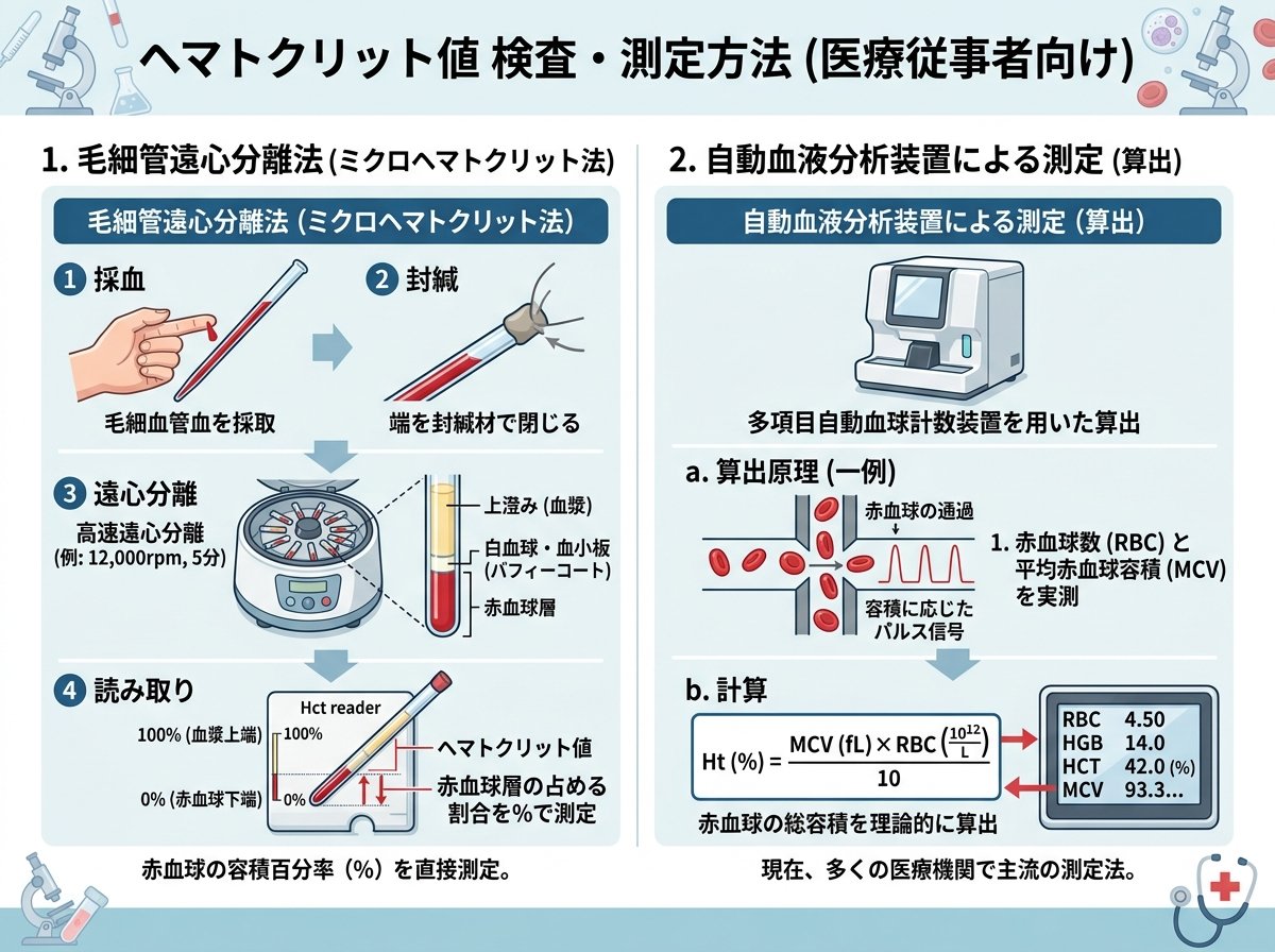ヘマトクリット値 検査 測定方法
