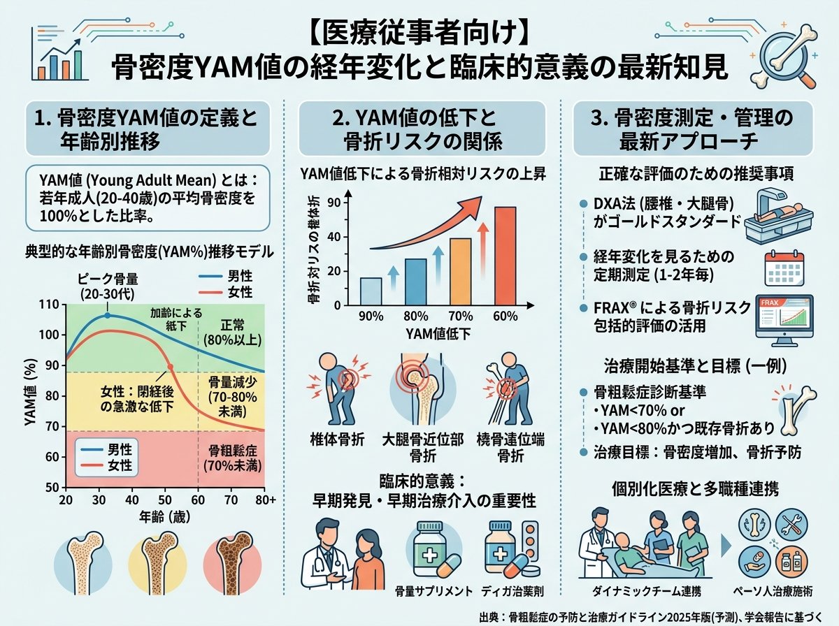 骨密度 YAM値の経年変化と臨床的意義の最新知見