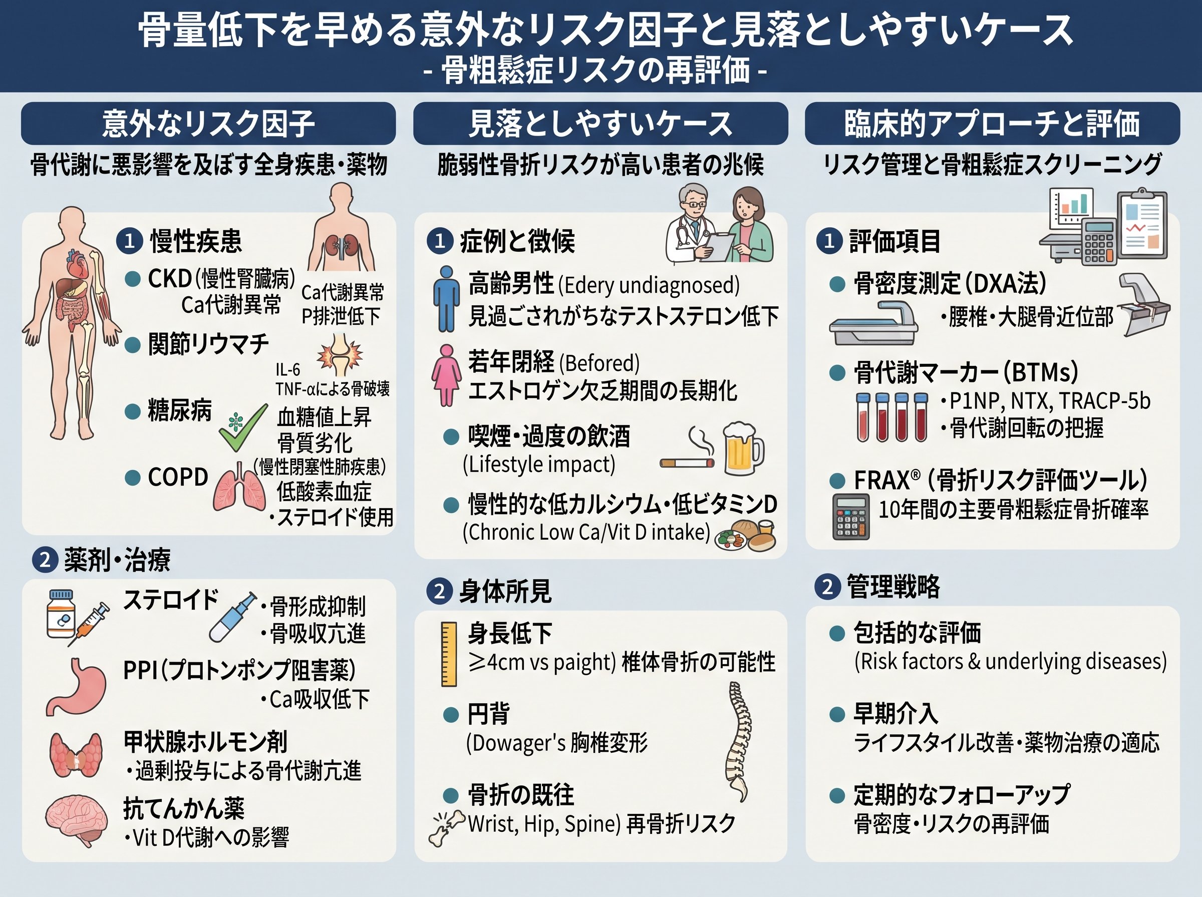 骨量低下を早める意外なリスク因子と見落としやすいケース