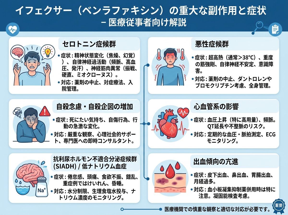 イフェクサーの重大な副作用と症状