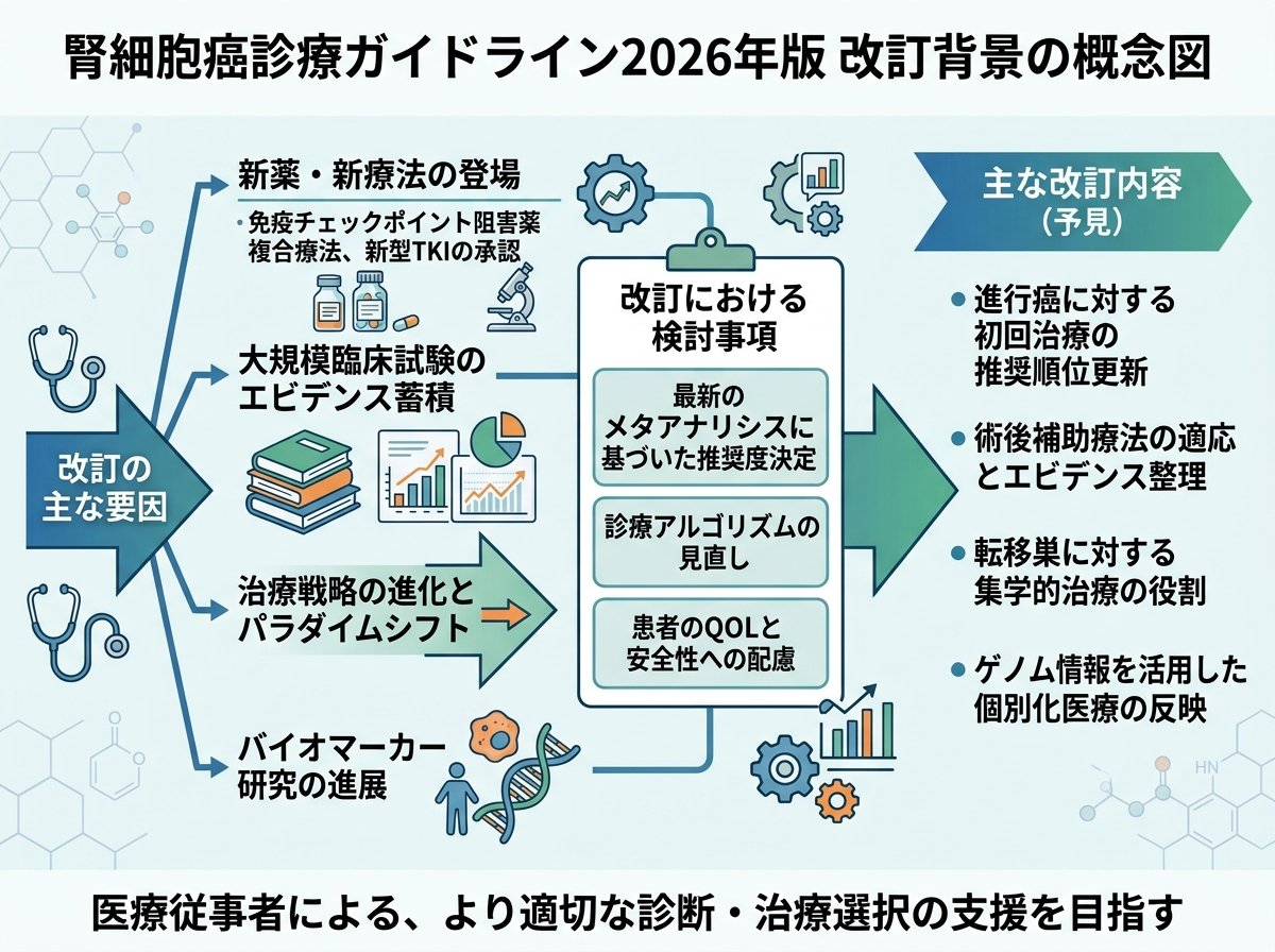 腎細胞癌ガイドライン2026年版の改訂背景