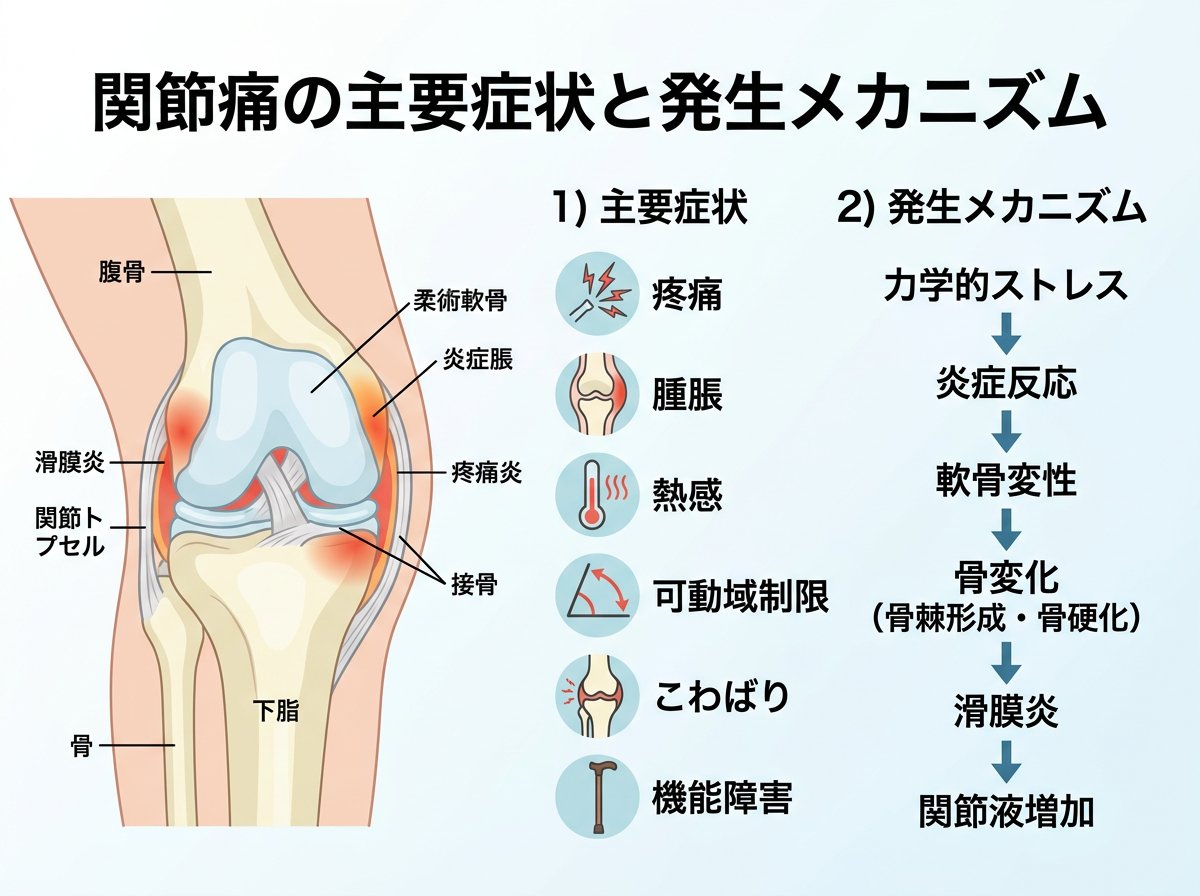 関節痛の主要症状と発生メカニズム