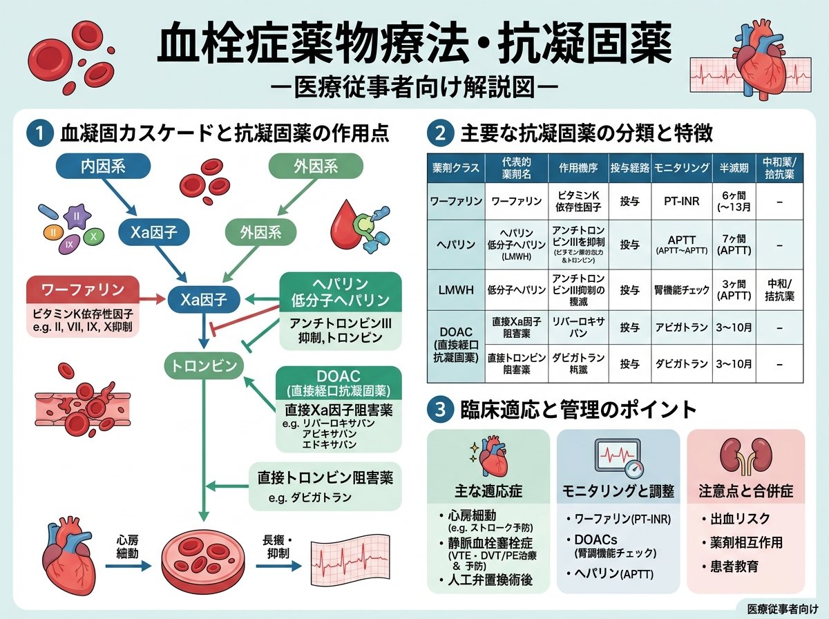血栓症薬物療法・抗凝固薬