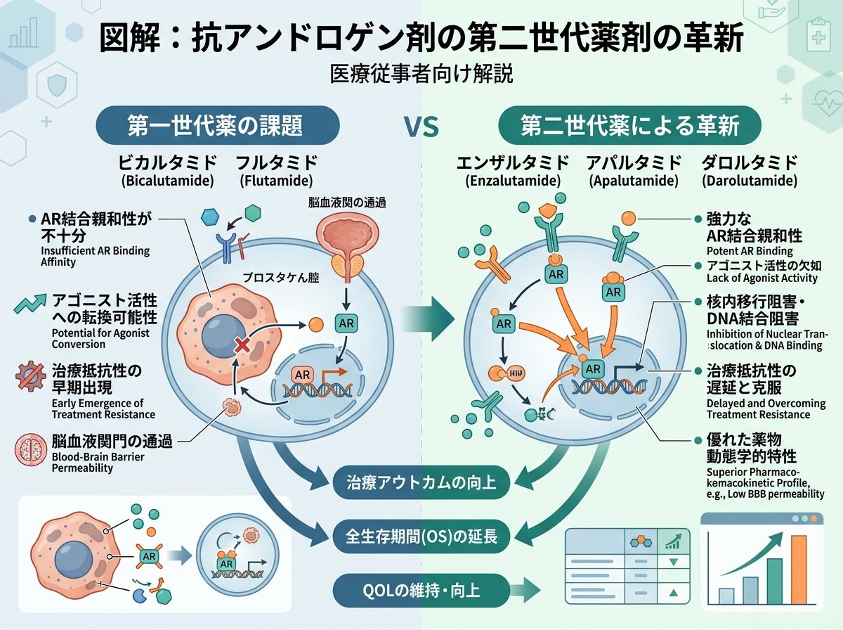 抗アンドロゲン剤の第二世代薬剤の革新