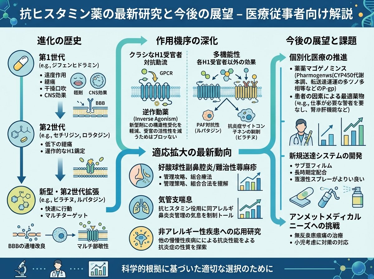 抗ヒスタミン薬の最新研究と今後の展望