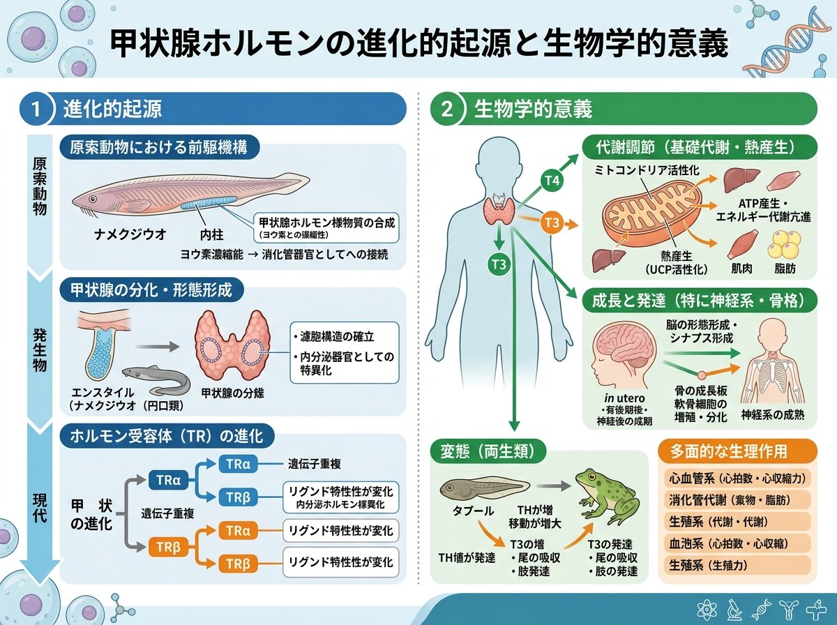 甲状腺ホルモンの進化的起源と生物学的意義