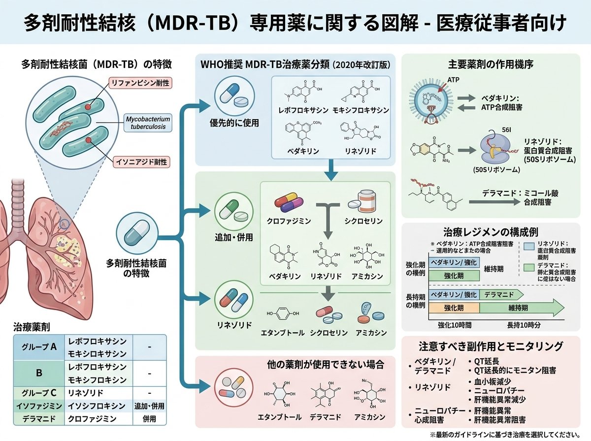 抗結核薬の多剤耐性結核専用薬