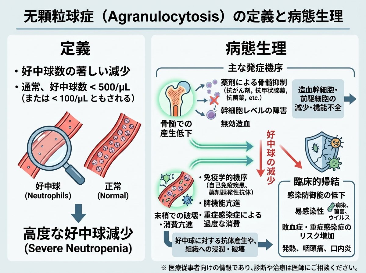 無顆粒球症とは：定義と病態生理