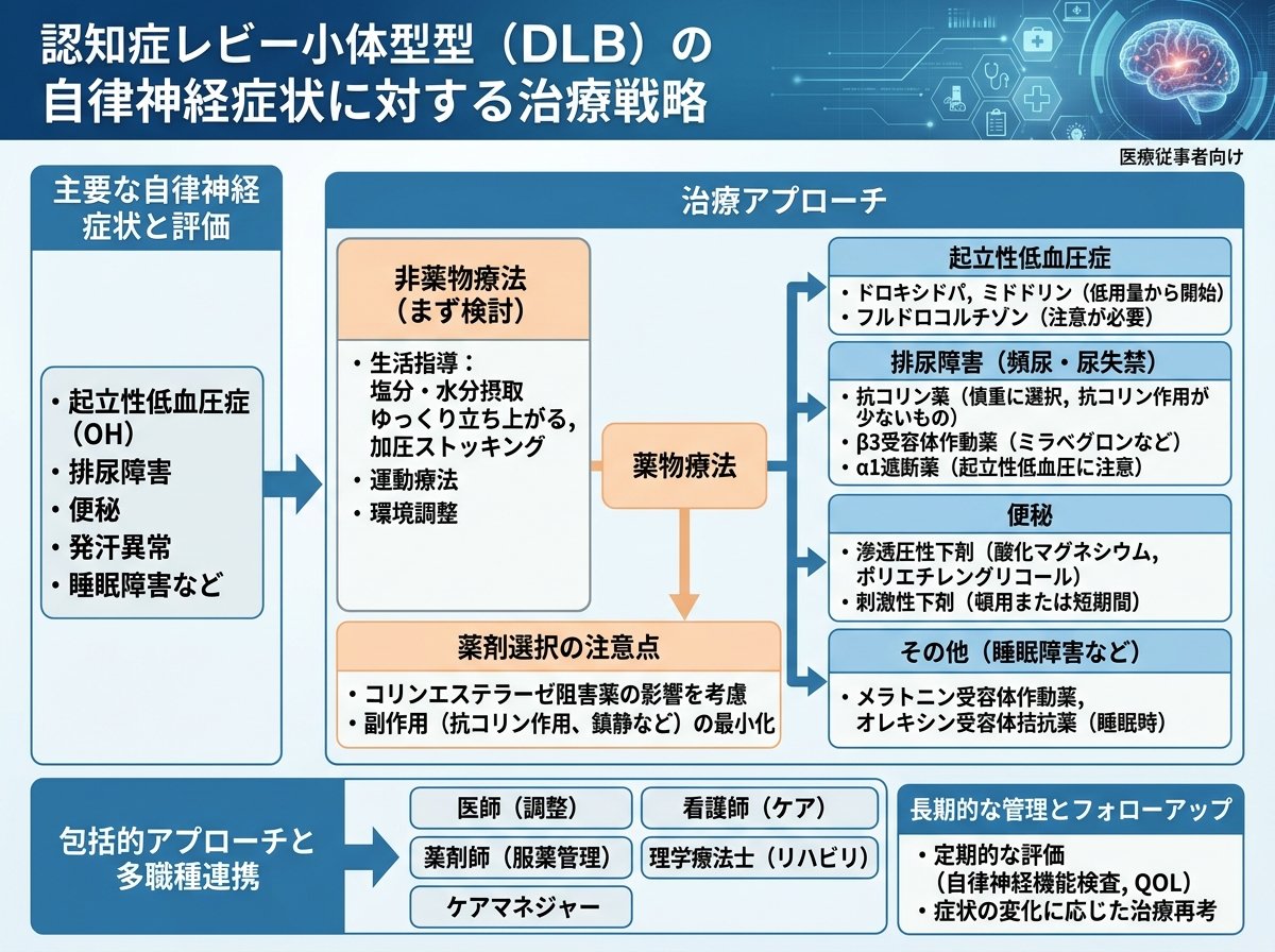 認知症レビー小体型の自律神経症状に対する治療戦略
