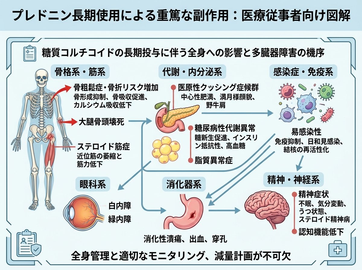プレドニン長期使用による重篤な副作用