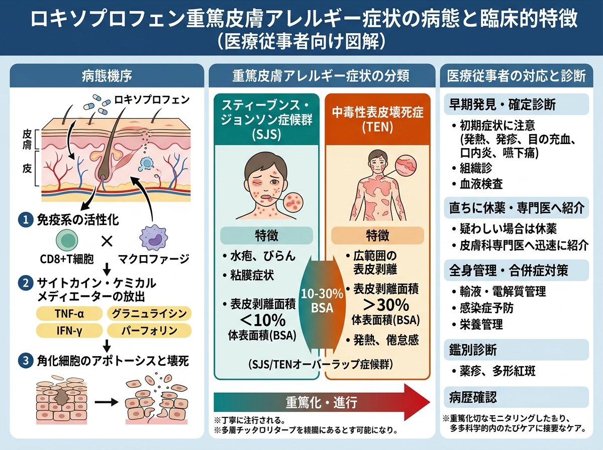 ロキソプロフェン重篤皮膚アレルギー症状