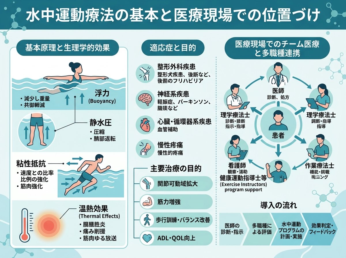 水中運動療法の基本と医療現場での位置づけ