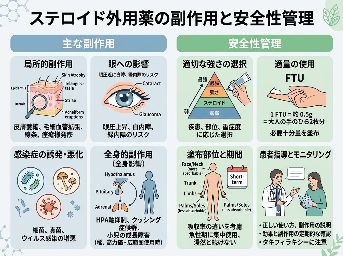 ステロイド外用薬の副作用と安全性管理