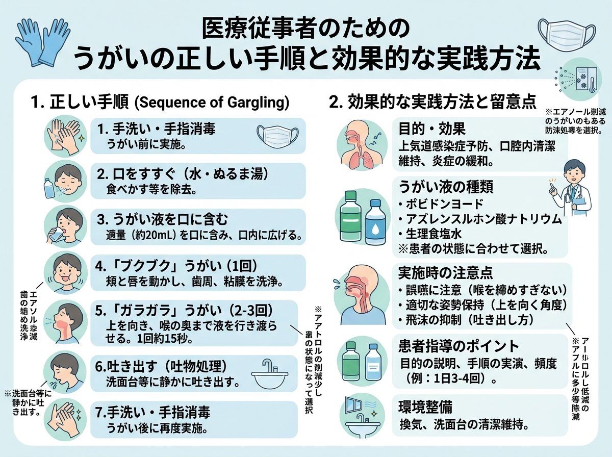 うがいの正しい手順と効果的な実践方法